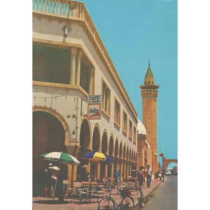Monastir Bicycle at Cafe El Medina Tunis Postcard
