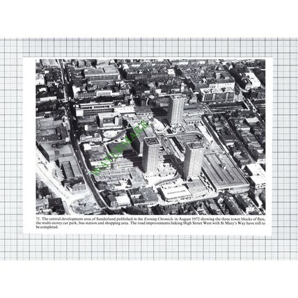 Sunderland Town Aerial View - Cutting
