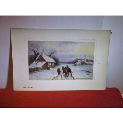 THE SMITHY by J.W.G. used antique postcard by Philco Publishers Co. #