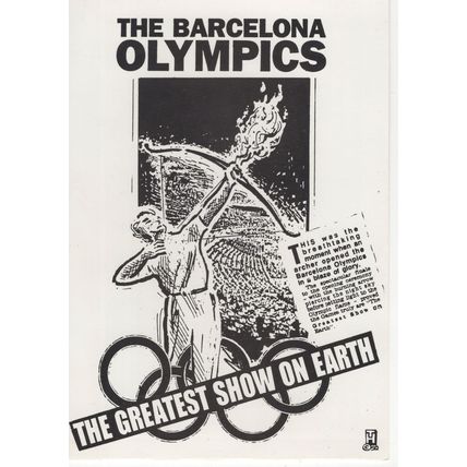 Barcelona Olympics Games Opening Ceremony Hand Signed Postcard