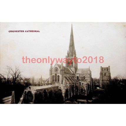 Chichester Cathedral, Sussex, Postcard