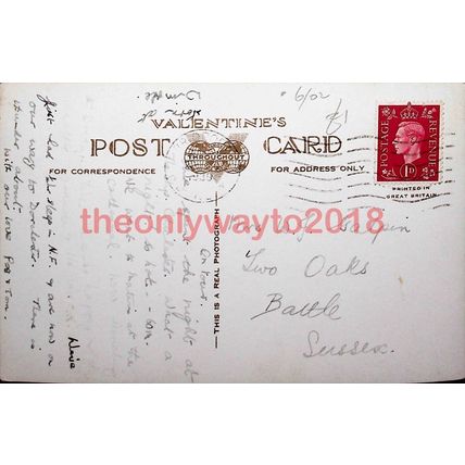 Chichester Cross, Sussex, Valentines Postcard, 1939