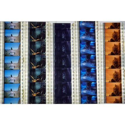 NEVER ENDING STORY. Pk MULTI VNR - A014n . - 5 STRIPS OF 5 - 35MM FILM CELLS