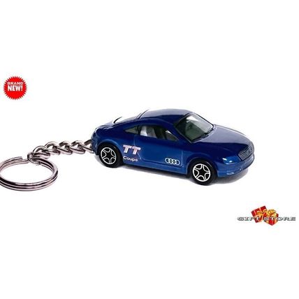 HTF RARE KEYCHAIN BLUE AUDI TT QUATTRO CUSTOM Ltd Ed. GREAT GIFT NOVELTY
