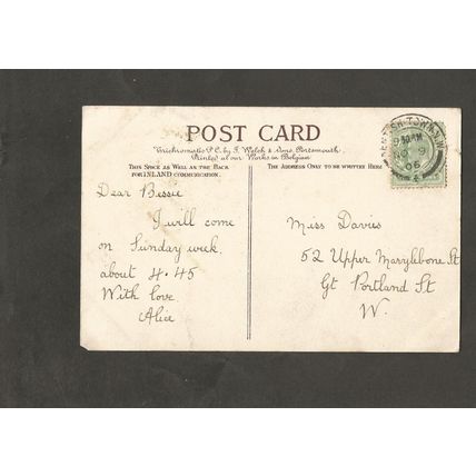 Genealogy Elizabeth Davies 52 Upper Marylebone Rd Gt Portland Street london
