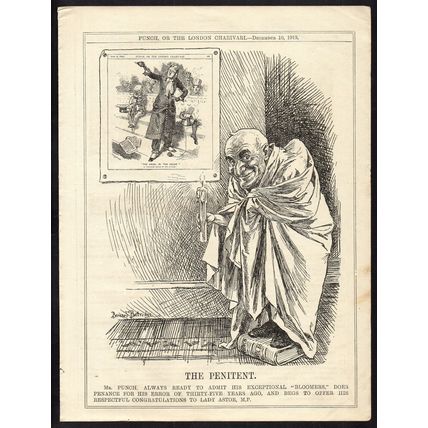 PENITENT 1919 John Bernard Partridge PUNCH CARTOON PAGE