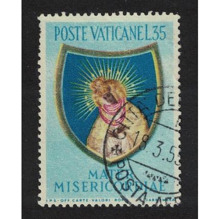 Vatican Termination of Marian Year 35L 1954 Canc SG#213