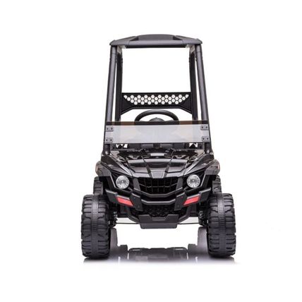 Children's 12V Electric Ride-On Car with Remote Control and Trailer – Black