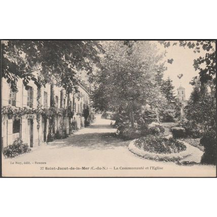 La Communauté et l'Eglise, Saint-Jacut-de-la-Mer, c.1910 - Le Roy CPA