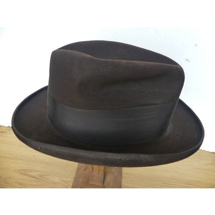 AMERICAN 1950S FEDORA TRILBY HAT BY CAVANAGH NEW YORK UK SIZE 7 1/8