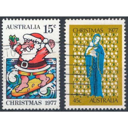 Christmas - Australia 1977 - FH - SG 655/6 (C)