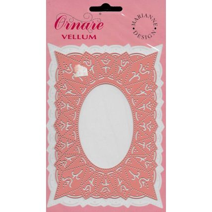 Marianne. Ornare Vellum Pricking Template. Cardmaking Scrapbooking Crafts