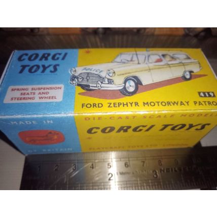 Corgi - No419 Ford Zephyr - Replica / Copy Box only