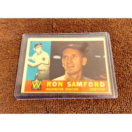Old Baseball Card Topps 1960 Ron Samford 409 4.0 VG/Ex Or Better Condition (GC)