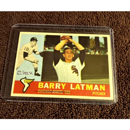 1960 Topps # 41 RC Barry Latman Chicago White Sox Pitcher 3.5 VG+ Condition