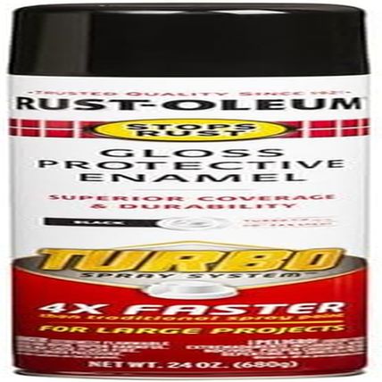 Rust-Oleum 334128-6PK Stops Rust Turbo Spray System Spray Paint, 24 Oz, Gloss Bl