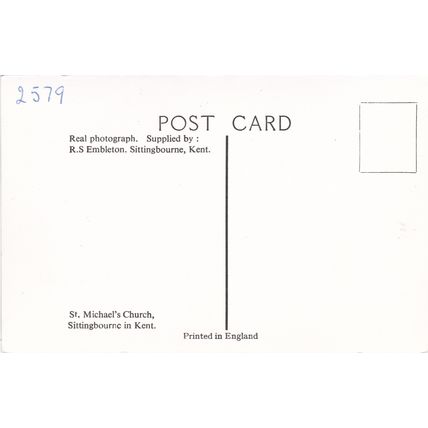 ED 99 SITTINGBOURNE - ST MICHAELS CHURCH . RP POSTCARD