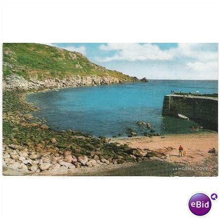 Lamorna Cove, Cornwall 1970s Salmon postcard