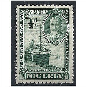 Nigeria 1936 SG34 1/2d Green Mounted Mint . ..