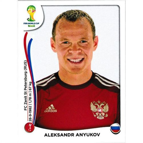 2014 Panini World Cup Soccer Stickers - #609 - Aleksandr Anyukov