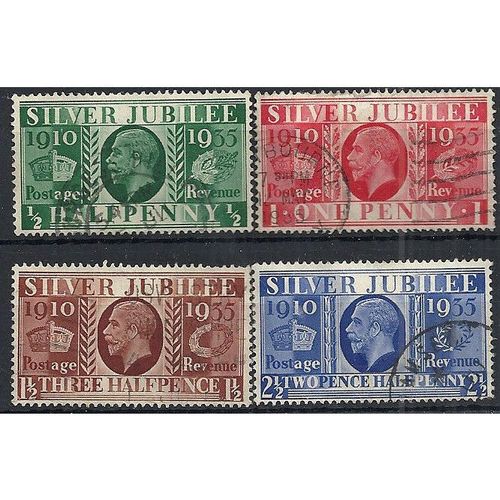 1935 Silver Jubilee Set SG453-456 Fine Used ...
