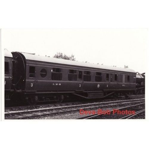 Railway Carriage Photo LMS 26921 Bridgnorth 1982 Brake 3rd Corridor Coach - 1
