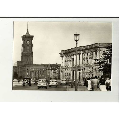 Germany BERLIN East Berlin Library & Town Hall Postcard by Landesbildstelle