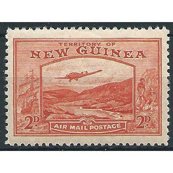 New Guinea 1939 SG215 2d Vermillion Fine Mounted Mint ... .