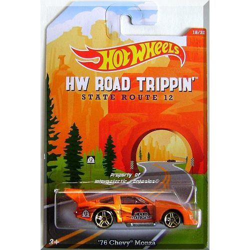 Hot Wheels - '76 Chevy Monza: HW Road Trippin' #18/32 (2014) *Orange Edition*