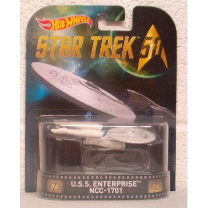 HOT WHEELS ' STAR TREK 50 ' U.S.S. ENTERPRISE NCC -1701 figure