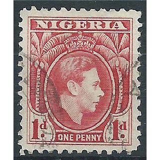 Nigeria 1938 SG50 1d Carmine Fine Used....