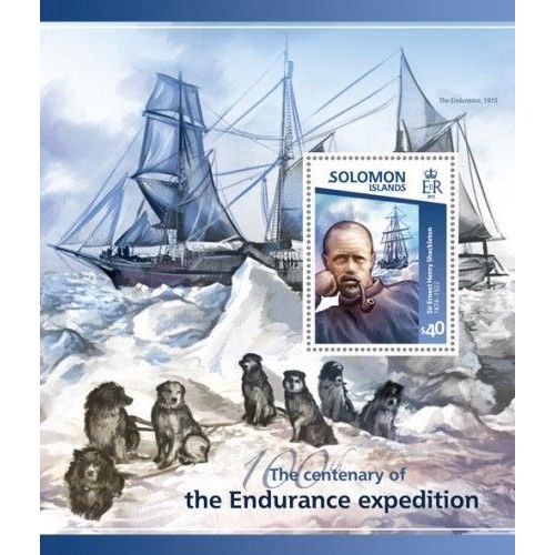 SOLOMON ISLANDS 2015 SHEET MNH ENDURANCE EXPEDITION EXPEDICION DE RESISTENCIA 2A