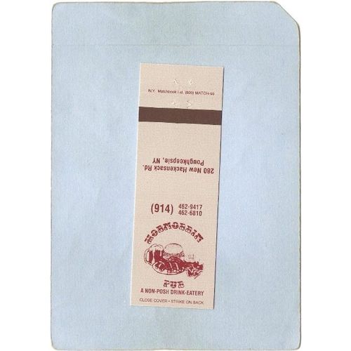 New York Poughkeepsie Matchcover Hobnobbin Pub 280 New Hackensack Rd ny_bo~2222