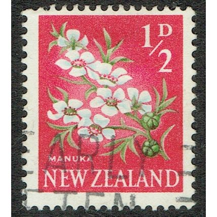 New Zealand 1960 Definitive Issue ½d Pale Blue Green and Cerise SG781 GU