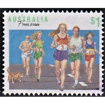 AUSTRALIA, 1990 $1 Sports p14 x 14.5, SG 1192 (Scott #1118), used
