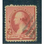 Used 220 2c George Washington Fine Plus A14498