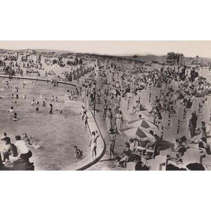 The Swimming Pool Le Touquet Paris France Real Photo Postcard