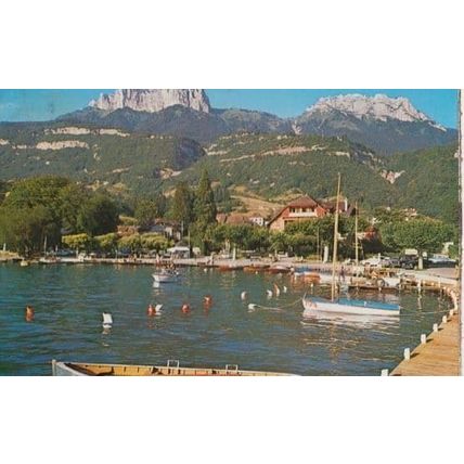 Talloires Port Et Les Dents De Lanfon Harbour Marine Postcard