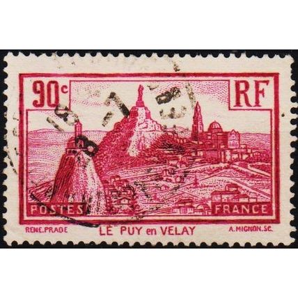 France. 1929 90c S.G.470a Used
