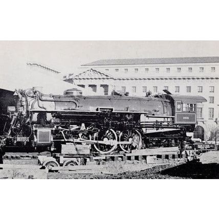 Locomotive 1401 Washington Atlanta Convention 1962 Old Train Postcard