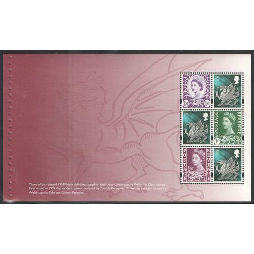Great Britain 2008 Country Definitives Booklet Pane W144L Mint NHM DX43 stamp