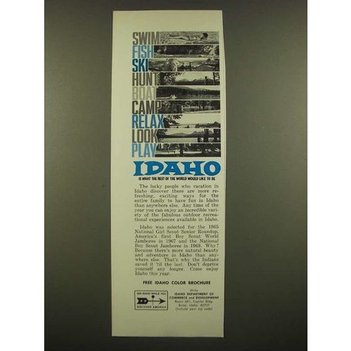 1968 Idaho Department of Commerce and Development Ad - Would Like to Be