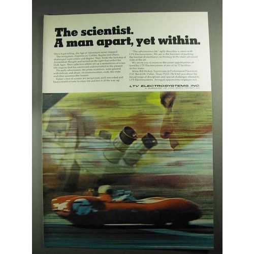 1968 LTV Electrosystems Inc Ad - The Scientist