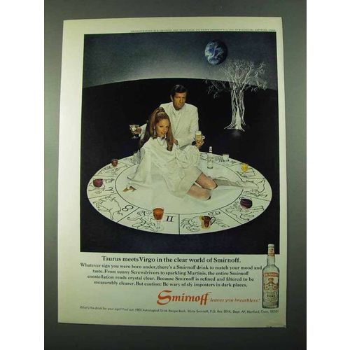 1969 Smirnoff Vodka Ad - Taurus Meets Virgo