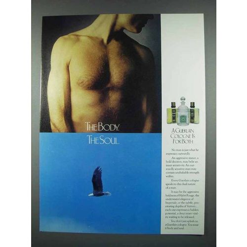 1977 Guerlain Habit Rouge Imperiale Vetiver Cologne Ad