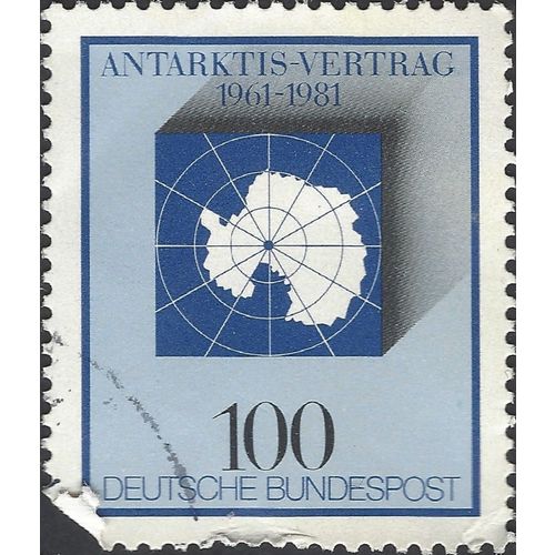 GERMANY, Antarctic Treaty, olive 1981, 100pf