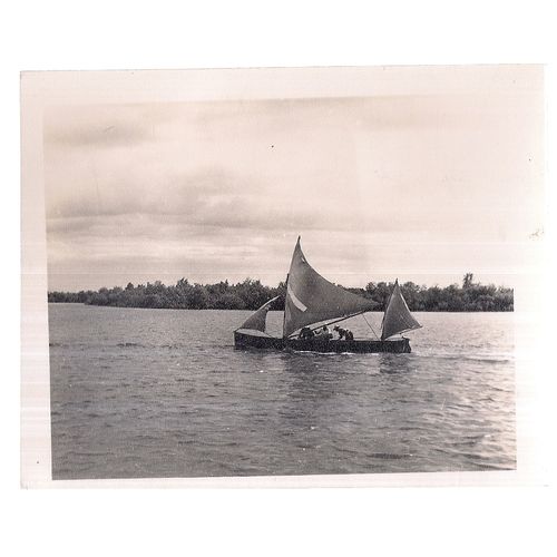vintage photo of FLE MARIE BAY FISHING BOAT, JAMAICA ..5 x 4 inches =
