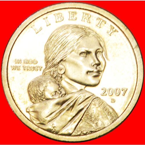 SACAGAWEA (1788-1812): USA★ DOLLAR 2007D UNC MINT LUSTER★LOW START ★ NO RESERVE!