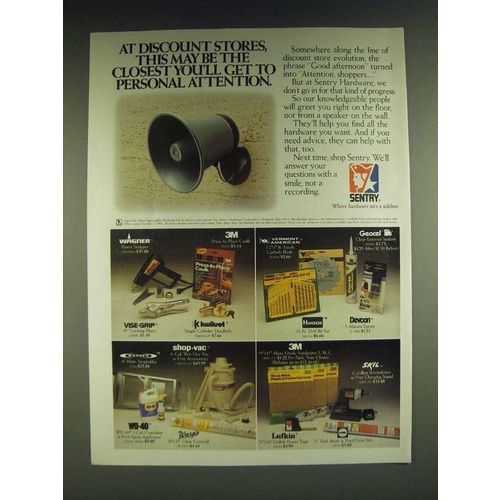 1985 Sentry Hardware Store Ad - At discount stores, this may be the closest