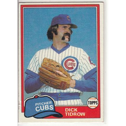 1981 Topps baseball card 352 Dick Tidrow - Cubs